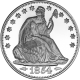 SILVER ROUNDS 1 OZ SEATED LIBERTY DESIGN